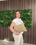 Suède Handtas Beige - Velvory Fashion & Living