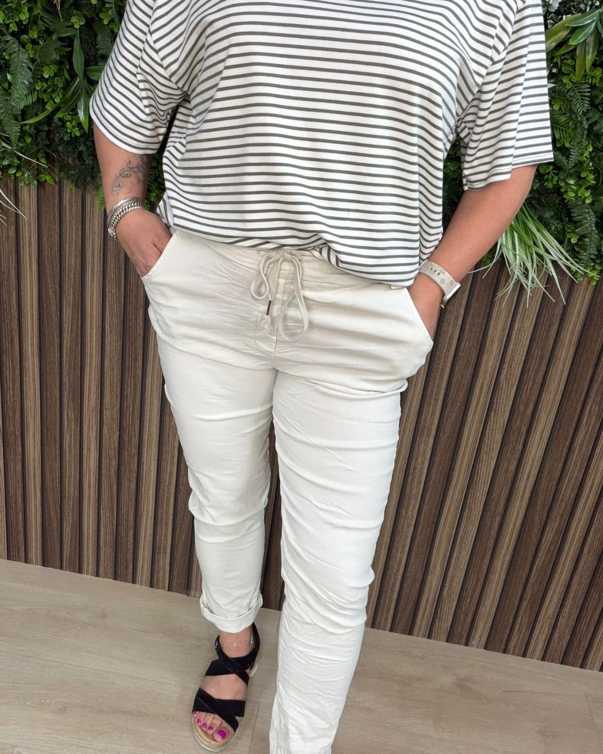 Summer Pants Beige - Velvory Fashion & Living