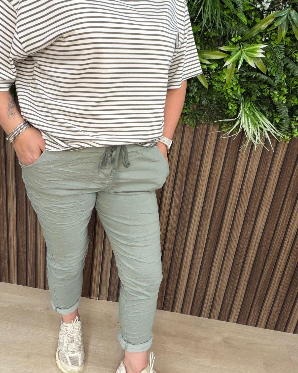 -Summer Pants Groen - Velvory Fashion & Living