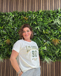 T-Shirt Los Angeles Wit Groen - Velvory Fashion & Living