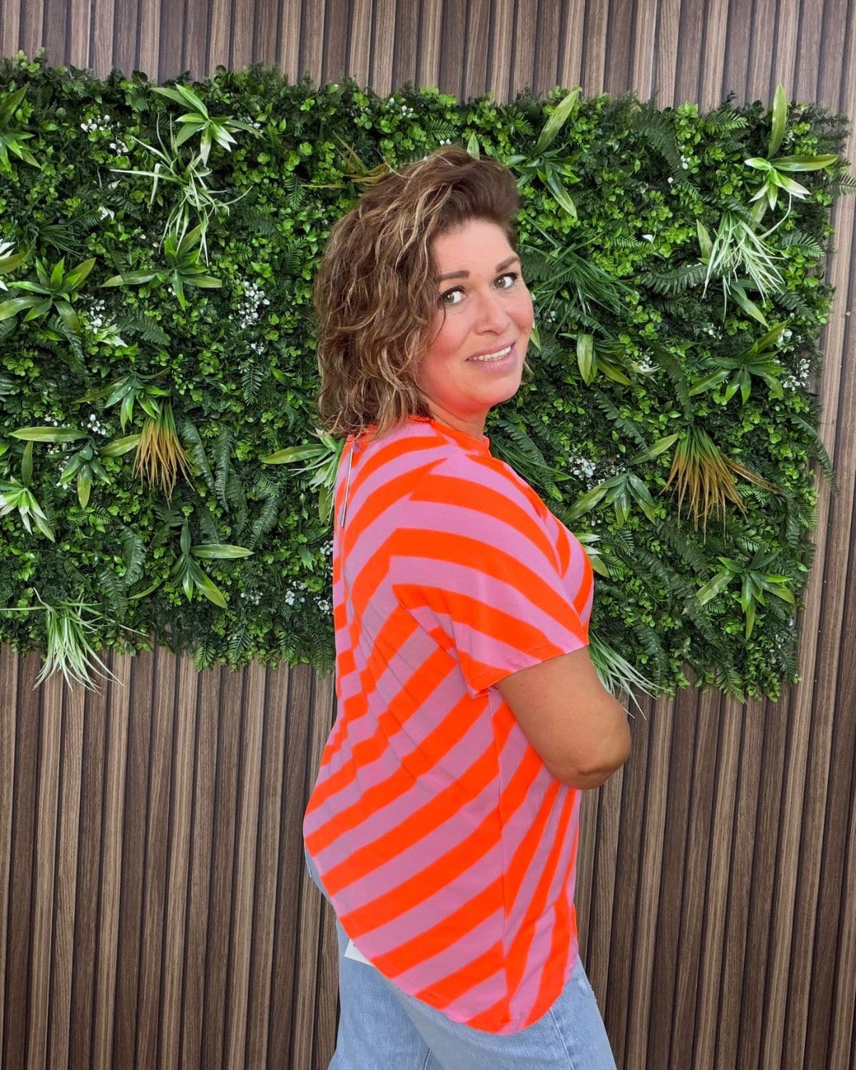 T-Shirt Tipsy Koraal Lila - Velvory Fashion & Living