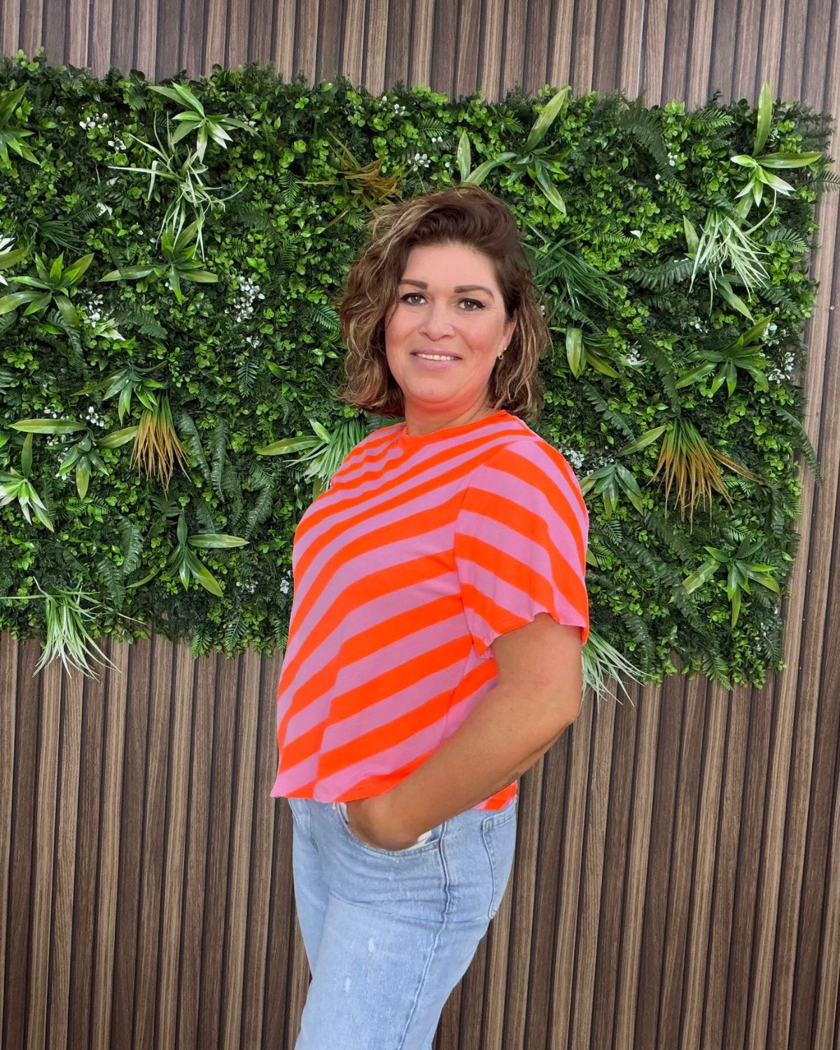 T-Shirt Tipsy Koraal Lila - Velvory Fashion & Living