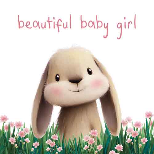 Tegeltje “Beautiful Baby Girl”