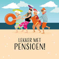 Tegeltje met tekst – Lekker met Pensioen!