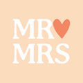Tegeltje met tekst – Mr & Mrs