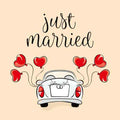 Tegeltje met tekst – Just Married