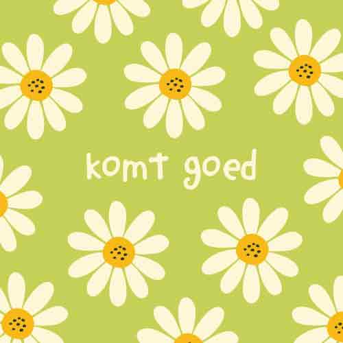 Tegeltje met tekst – Komt Goed