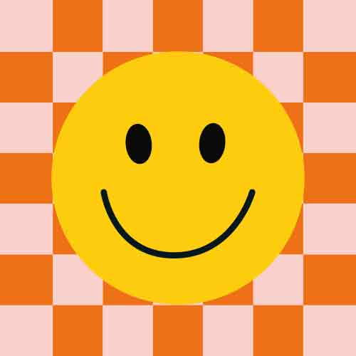 Keramische tegel 10 × 10 cm – Smiley