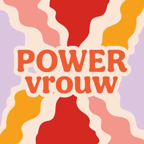 Tegeltje met tekst – Power Vrouw