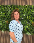 Top Dots Blauw - Velvory Fashion & Living