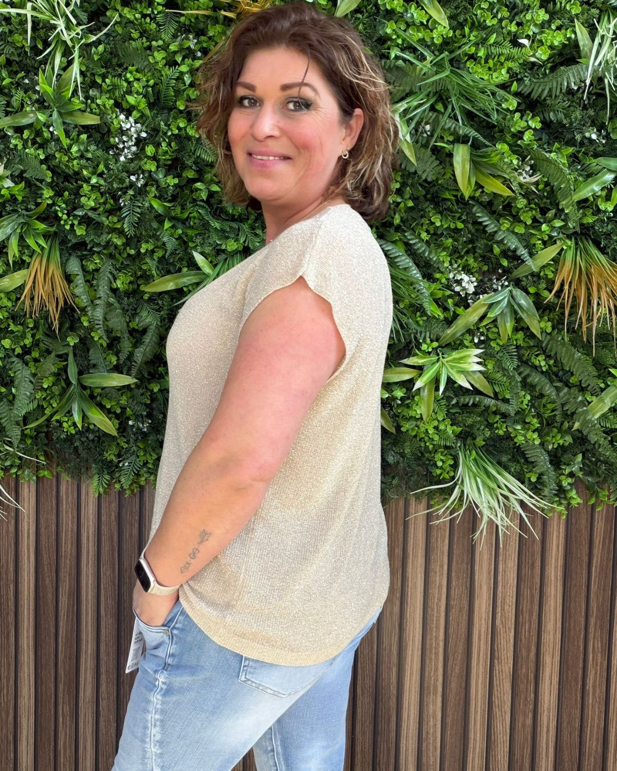 Top Gold Met Goud Draad - Velvory Fashion & Living