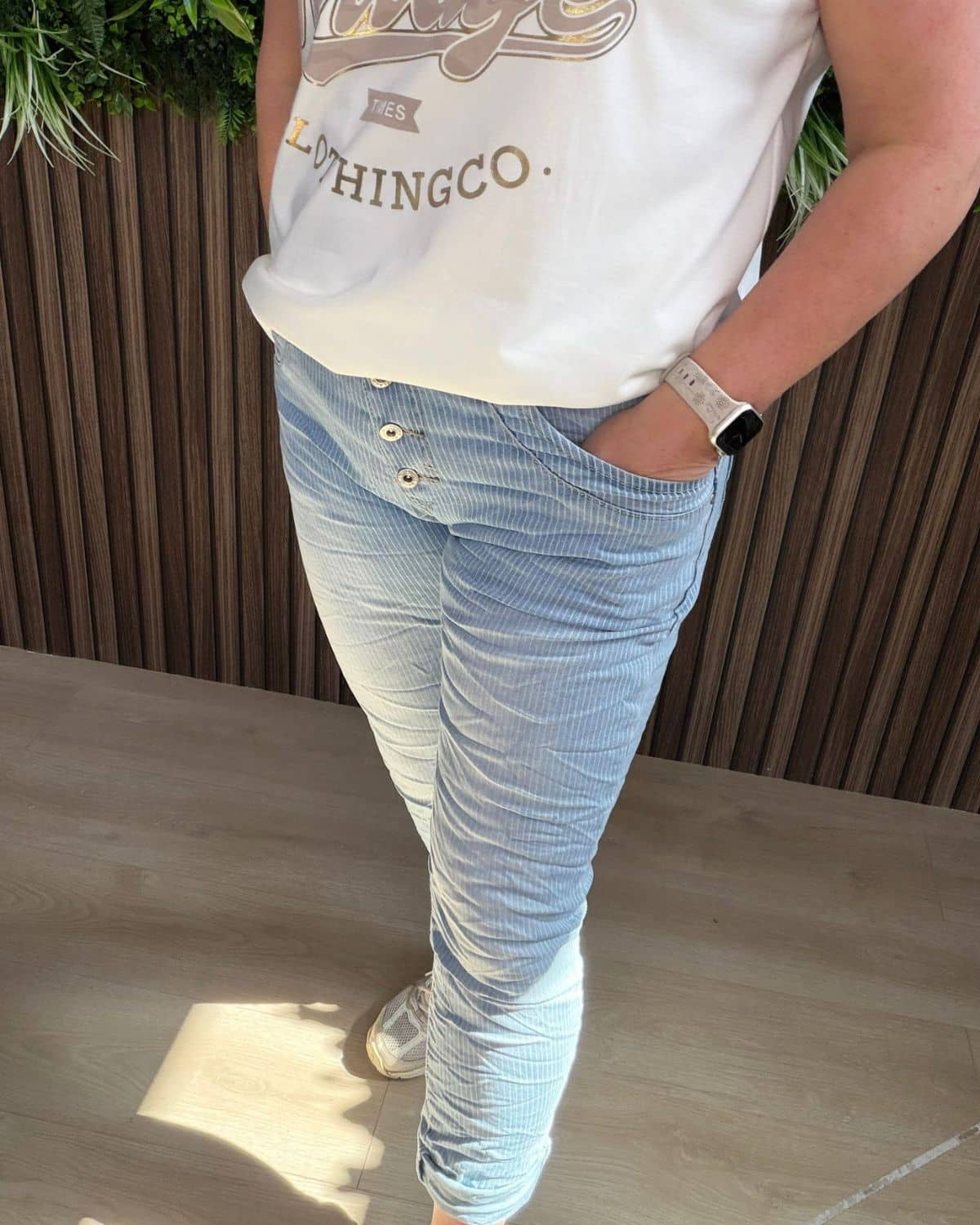 Vintage Jeans Krijtstreep - Velvory Fashion & Living