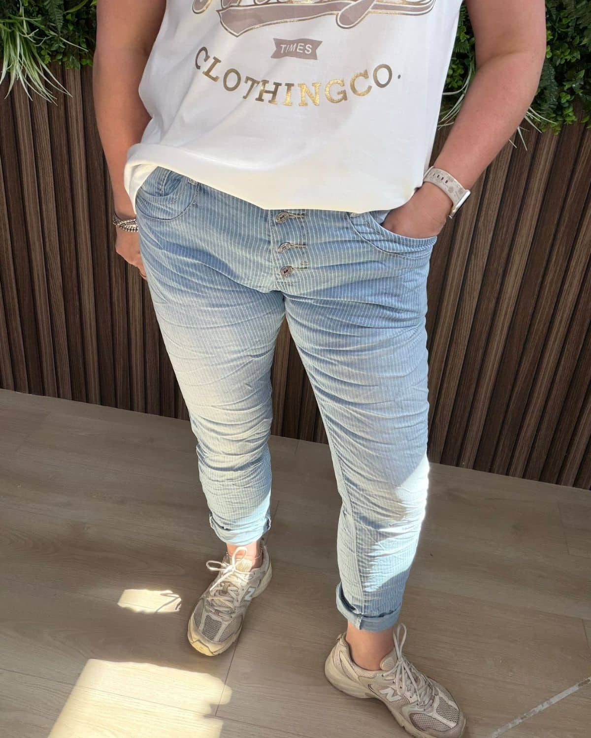 Vintage Jeans Krijtstreep - Velvory Fashion & Living
