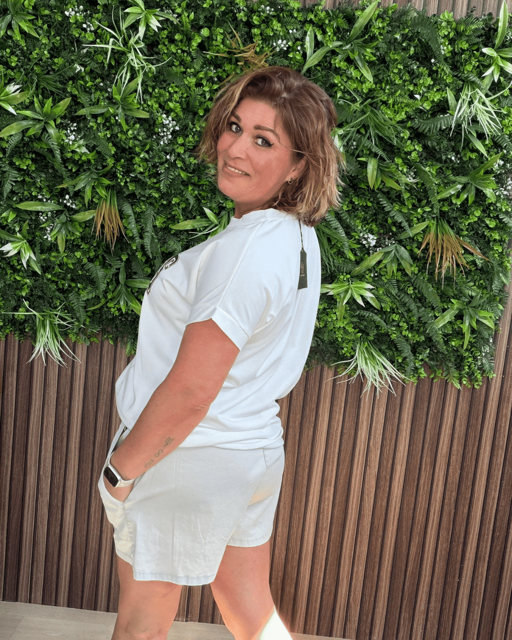 Short Light Beige met Hoge Taille & Veterceintuur - Velvory Fashion & Living