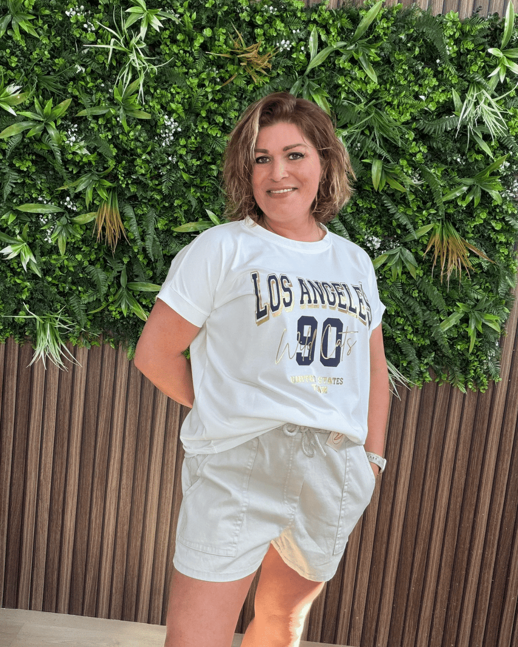 Short Light Beige met Hoge Taille & Veterceintuur - Velvory Fashion & Living