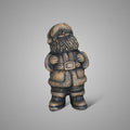 BRYNXZ kerstman Santa Claus in Majestic Brown, Ø14 x H26 cm, decoratief kerstfiguur