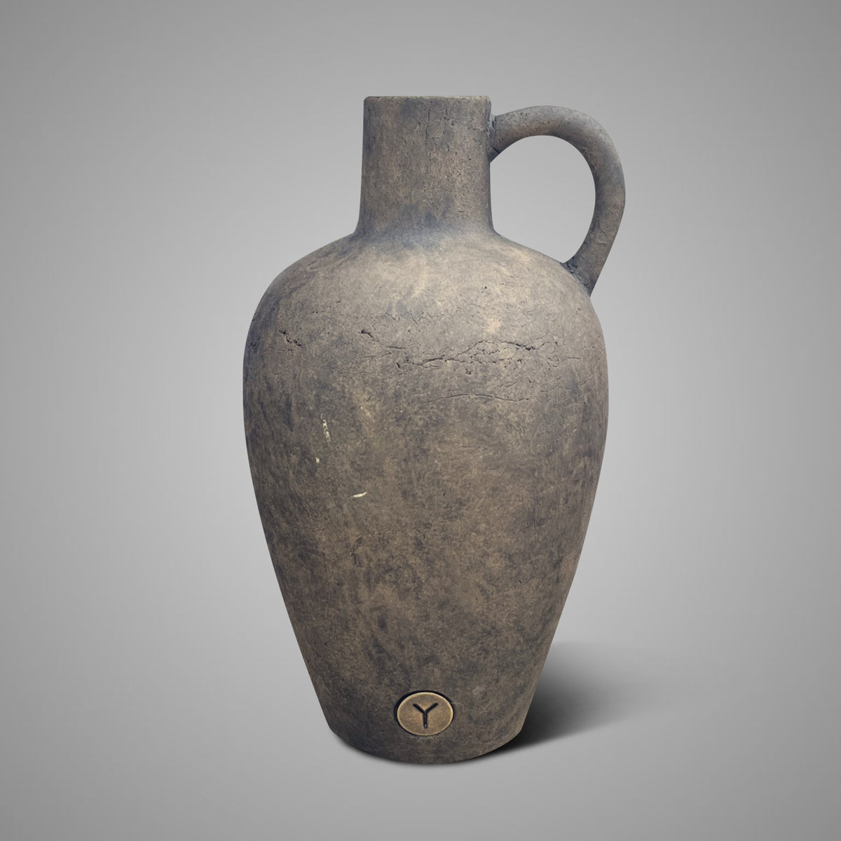 BRYNXZ decoratieve kruik Jug Neck met oor in Majestic Brown, maat L (Ø22 x H36 cm)