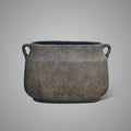 BRYNXZ ovale planter Oval Two Ears met twee oren in Majestic Brown, maat L (46 x 17 x 31 cm)