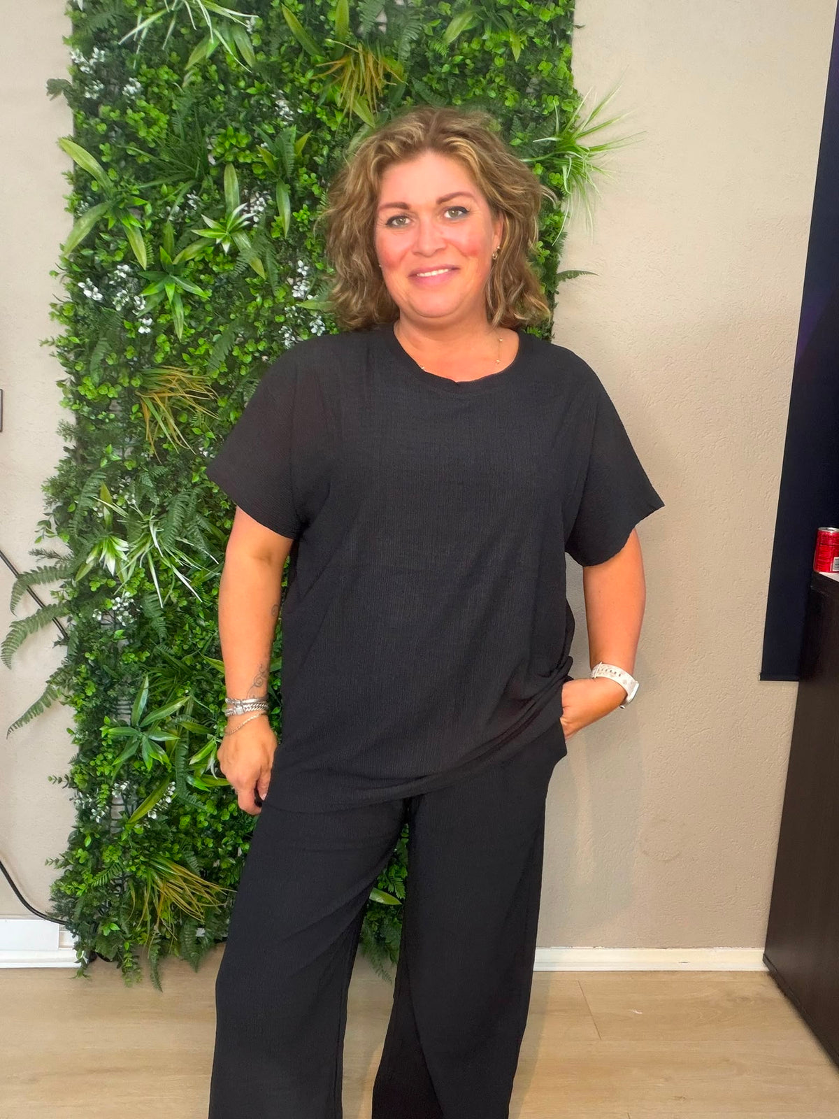 Tweedelige Set Blacky met Veterceintuur - Velvory Fashion & Living