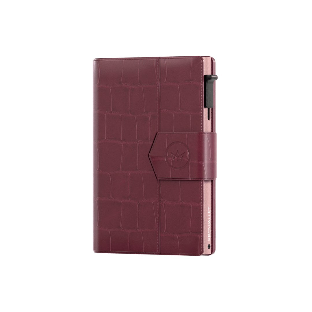Prowallet dames portemonnee Plus Croco in bordeaux – productfoto 6