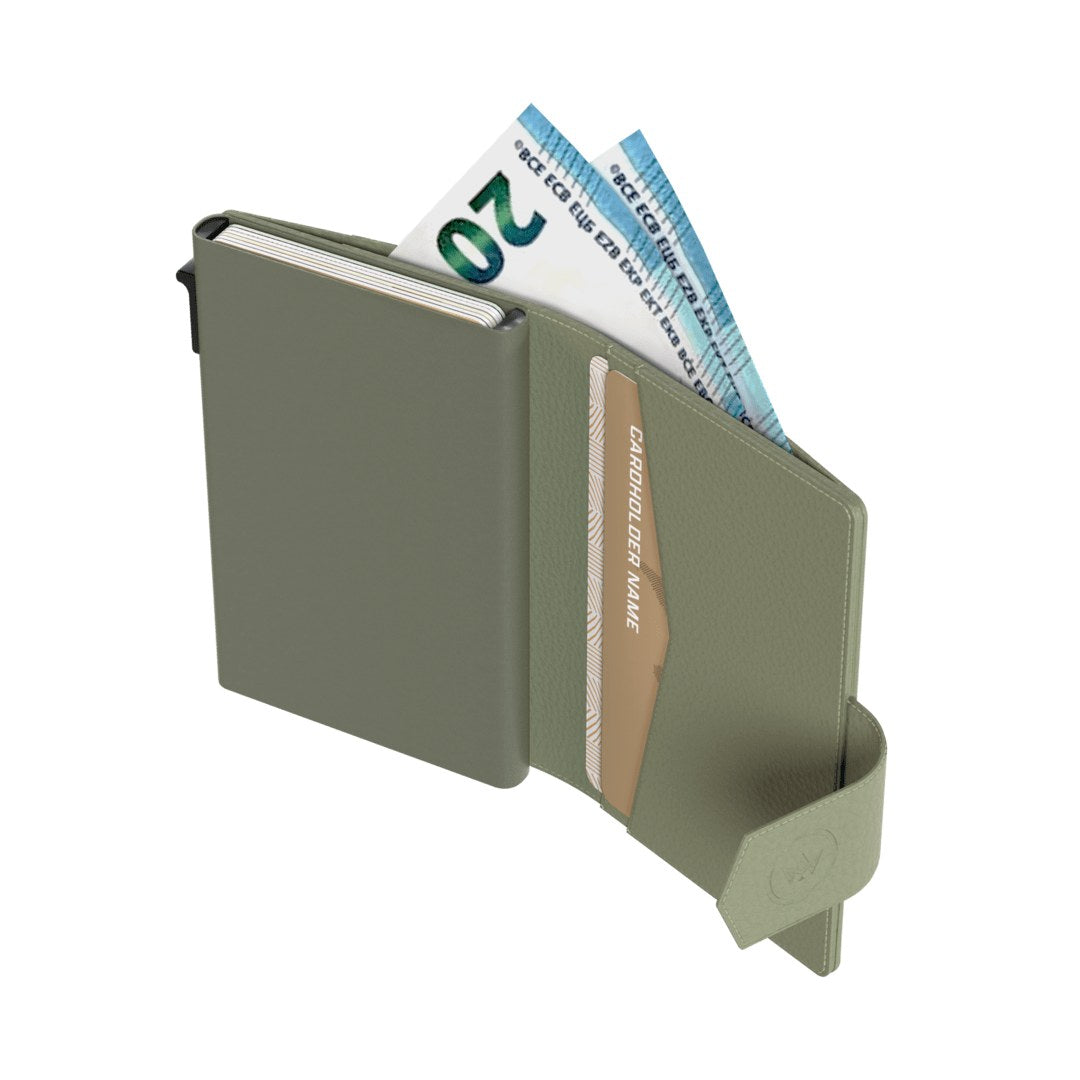 Prowallet dames portemonnee Plus Pebble in groen – productfoto 3