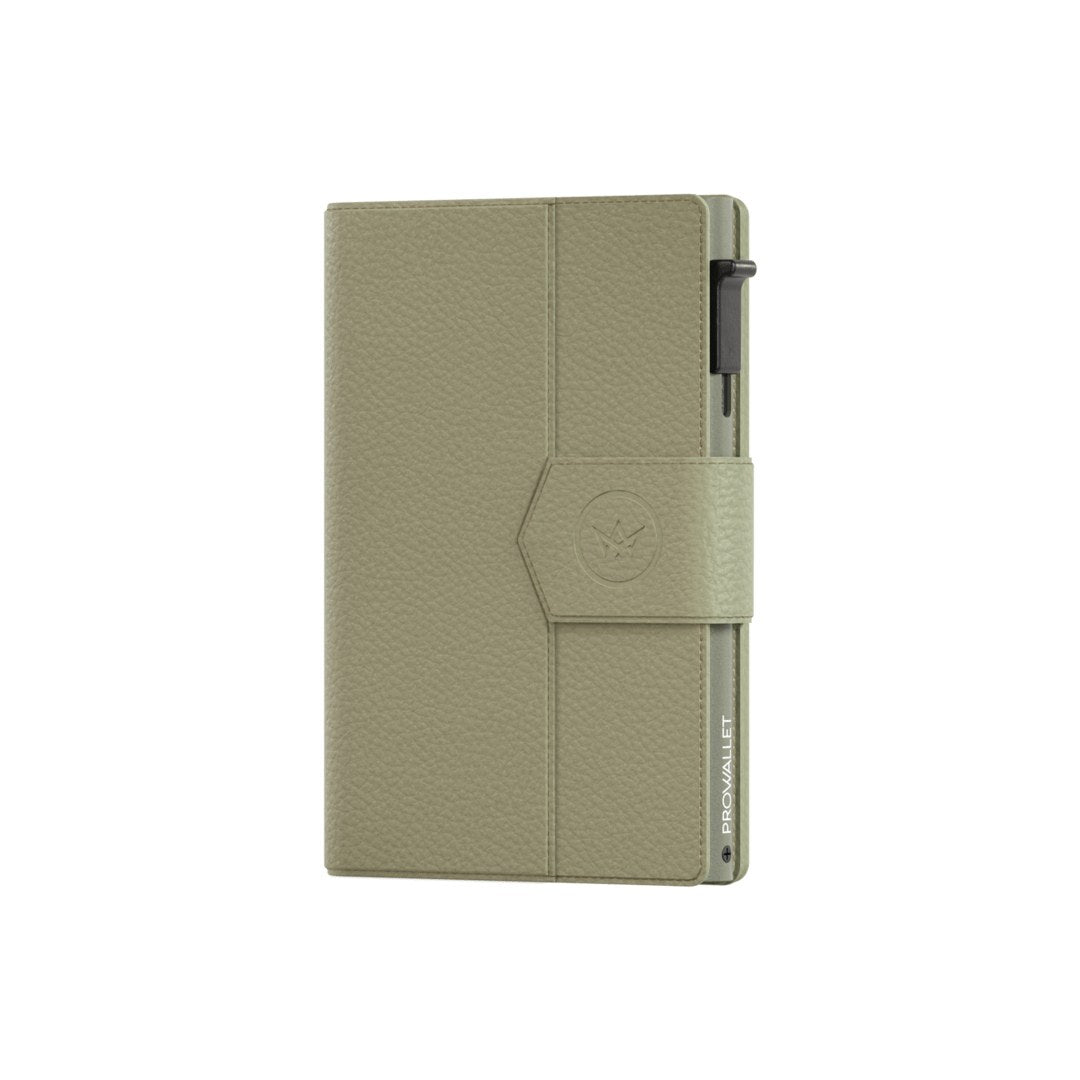 Prowallet dames portemonnee Plus Pebble in groen – productfoto 6
