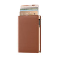 Prowallet portemonnee Slim in cognac