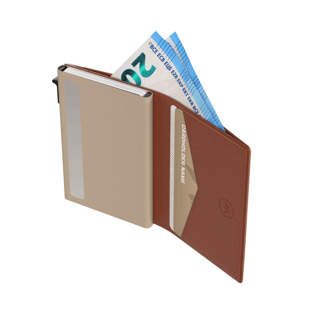 Prowallet portemonnee Slim in cognac – productfoto 3
