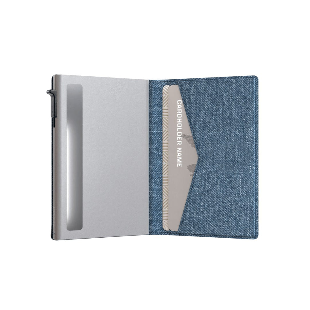 Prowallet portemonnee Slim in denim – productfoto 2