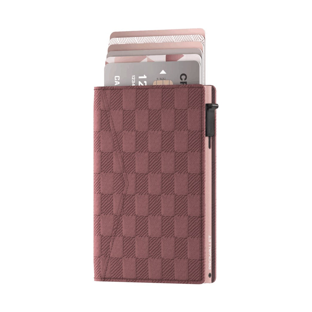 Prowallet dames portemonnee Slim Panel in aubergine