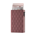Prowallet dames portemonnee Slim Panel in aubergine