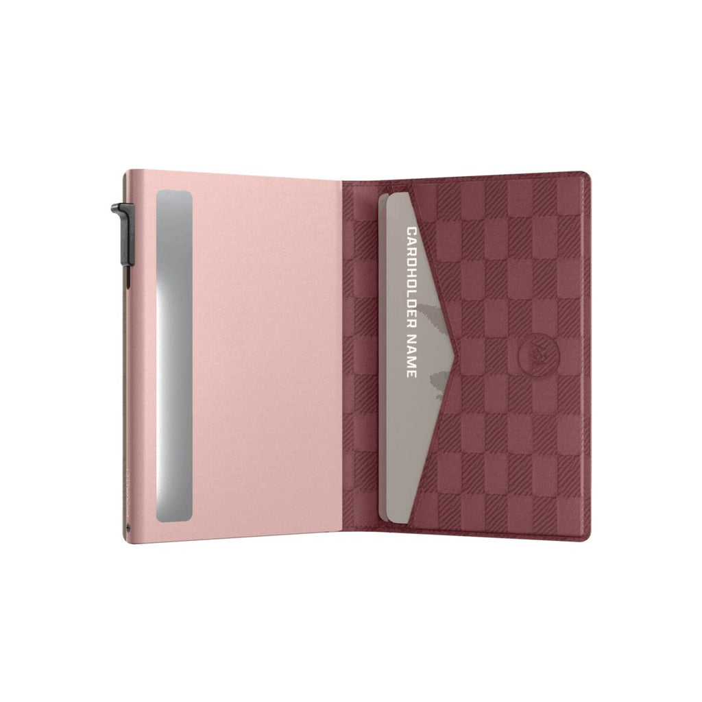 Prowallet dames portemonnee Slim Panel in aubergine – productfoto 2