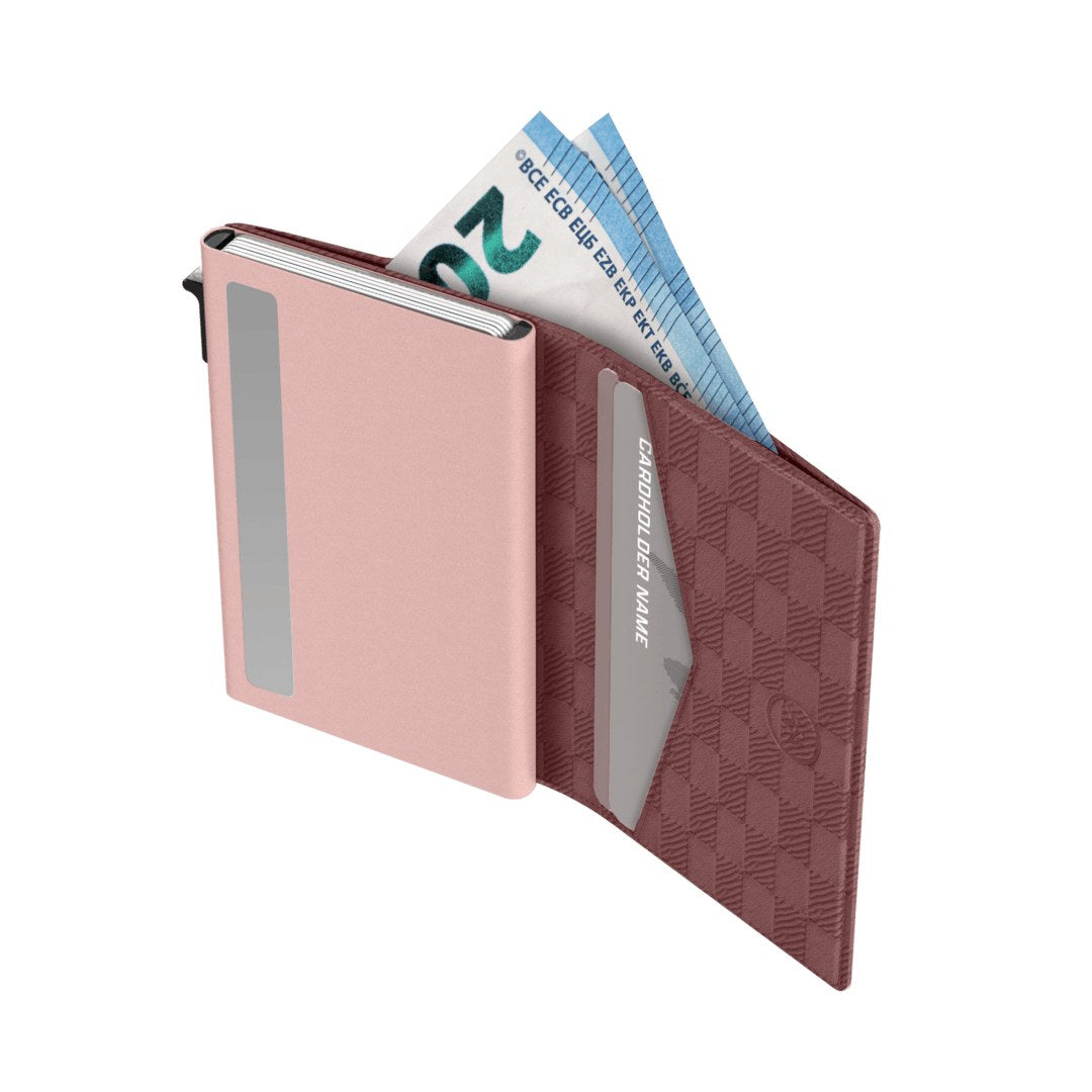 Prowallet dames portemonnee Slim Panel in aubergine – productfoto 3