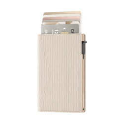 Prowallet portemonnee Slim Ripple in ecru