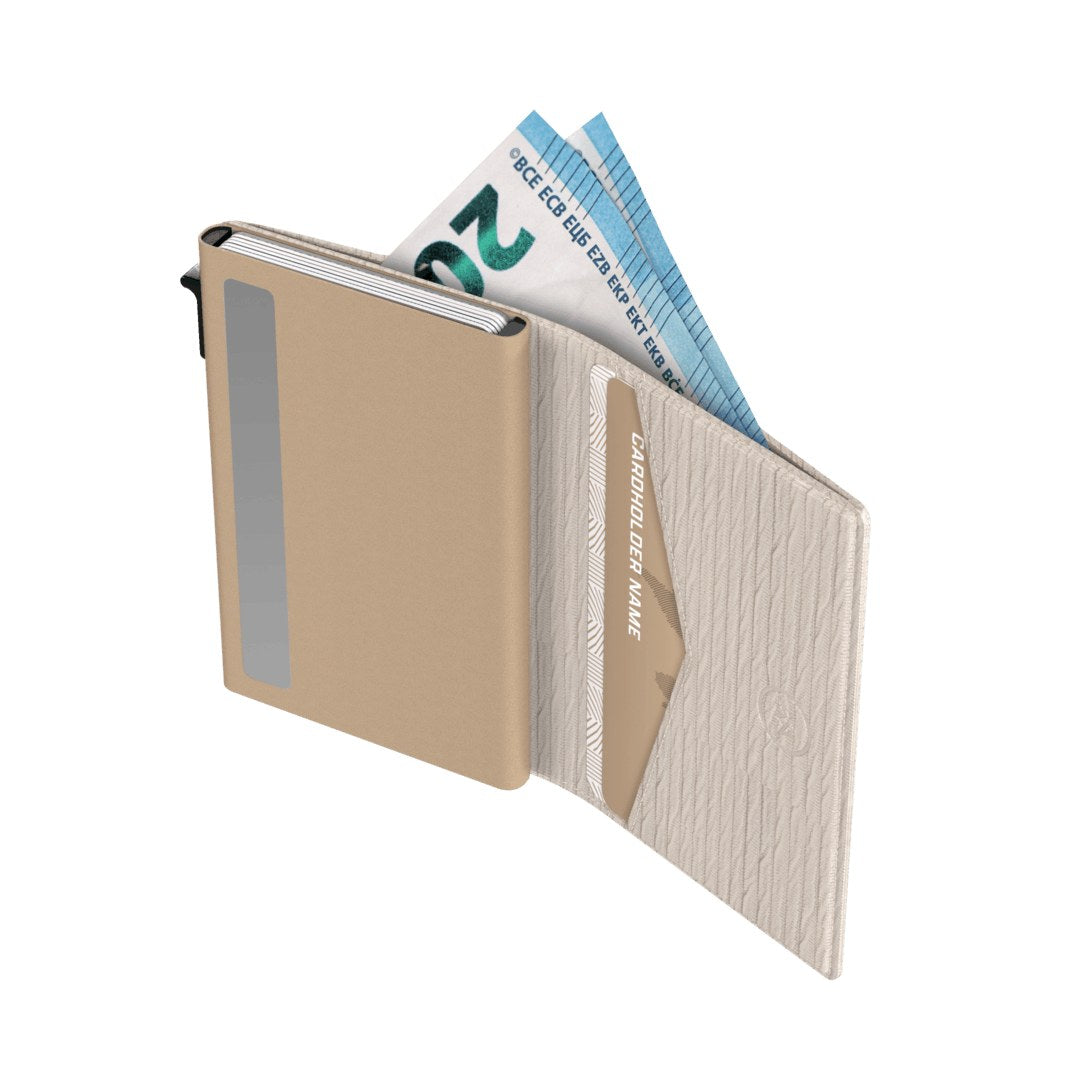Prowallet portemonnee Slim Ripple in ecru – productfoto 3