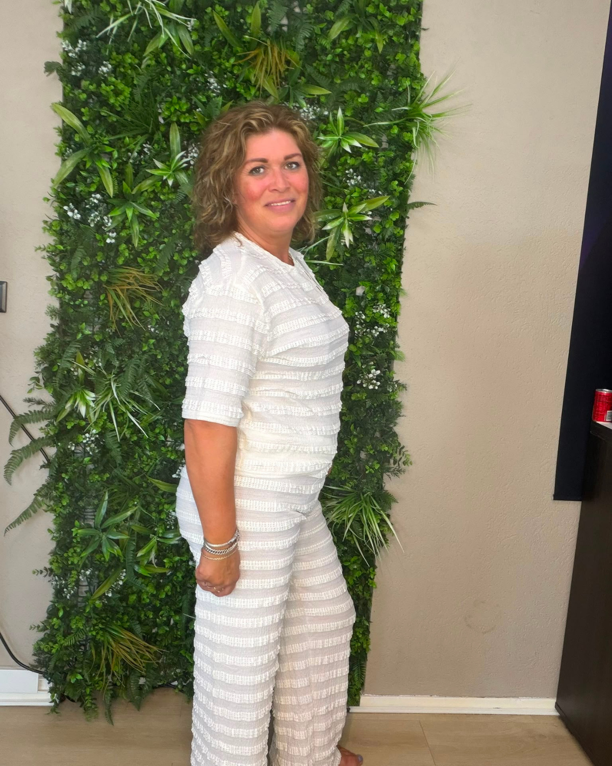 Tweedelige Set Sneeuwwit met Kant - Velvory Fashion & Living