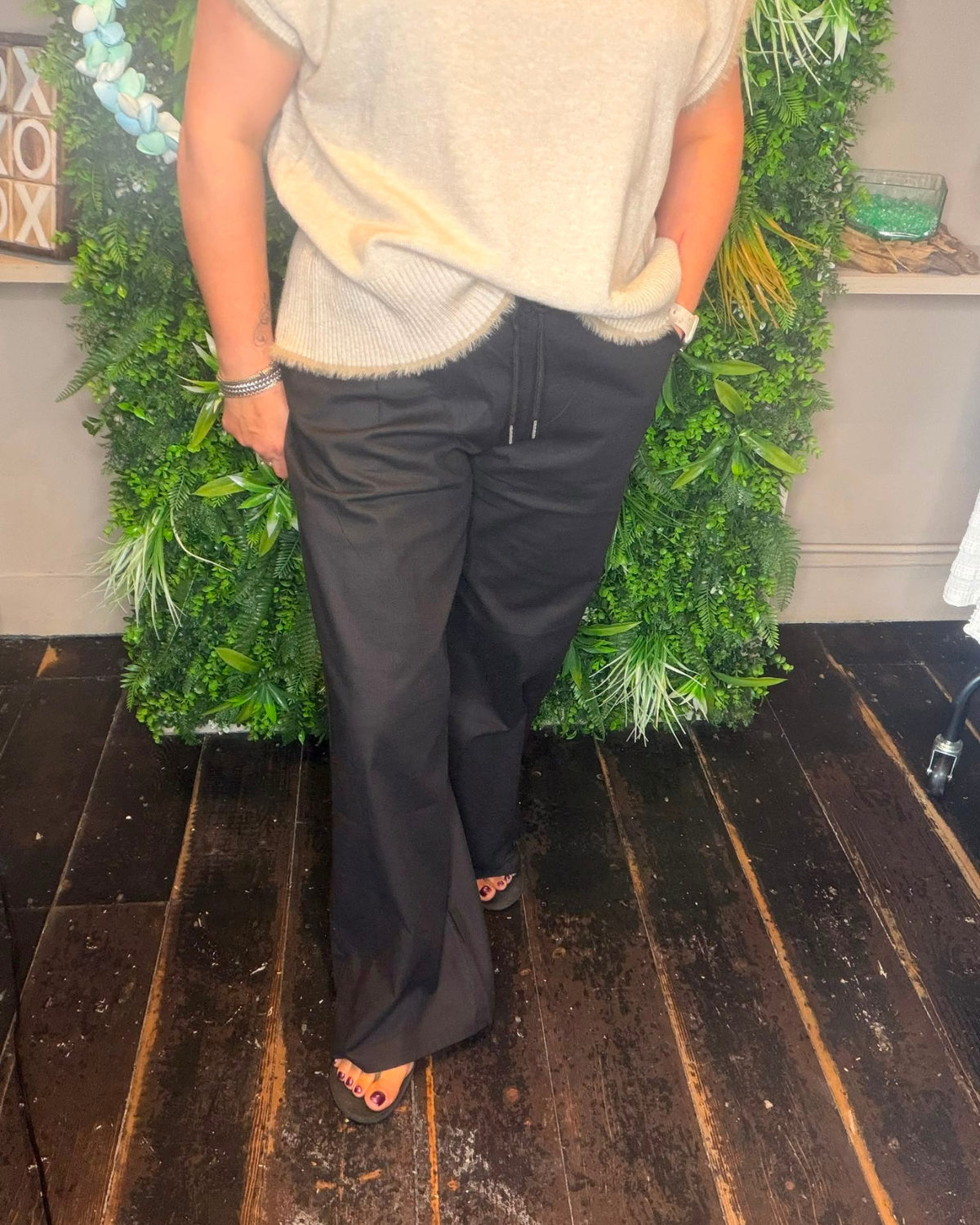 Pantalon Wide Leg Black - Velvory Fashion & Living