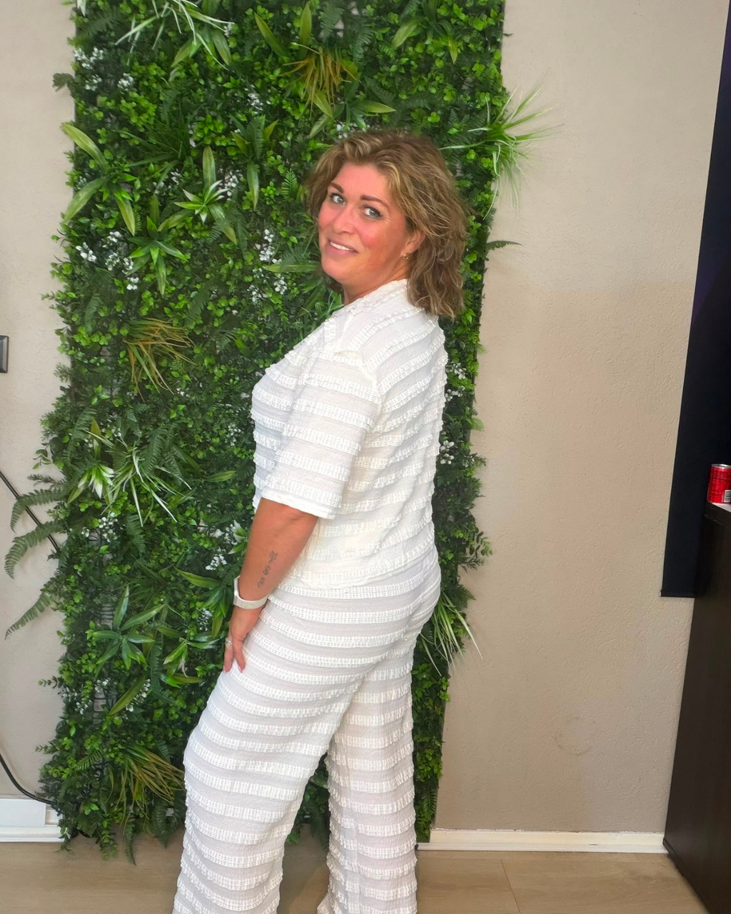 Tweedelige Set Sneeuwwit met Kant - Velvory Fashion & Living