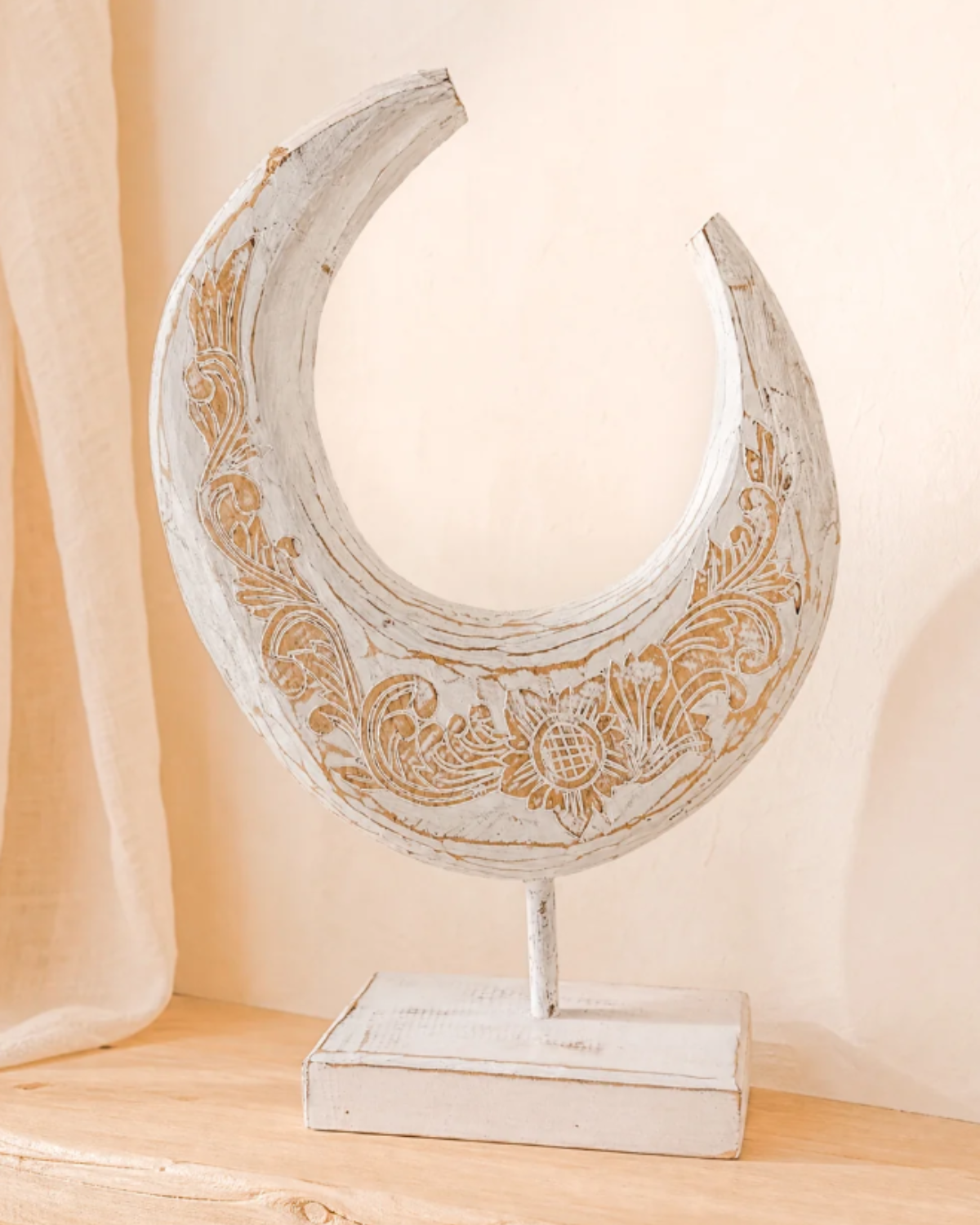 Ibiza Moon Sculpture White - Velvory Fashion & Living